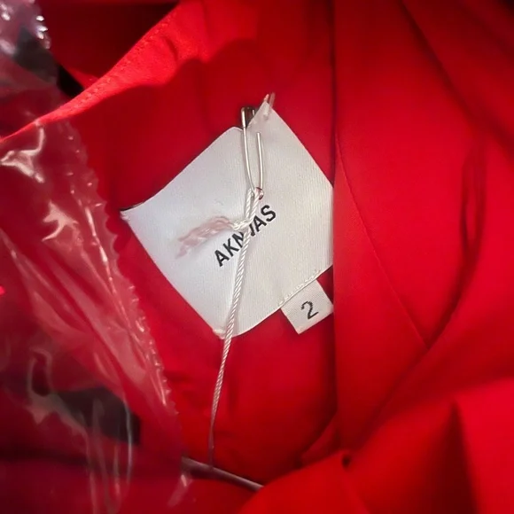 Aknvas Red Ruffled Mini Dress - Picture 3 of 5